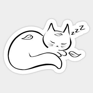 Sleep Cat Sticker